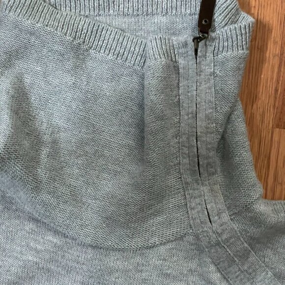 Talbots Seasons Tweeting Festive Love Birds Grey Wool Pullover Sweater Women MP - Picture 4 of 6